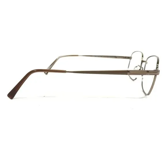 Charmant Eyeglasses Frames CH8177 BR Shiny Brown Gold Square Full Rim 58-19-145